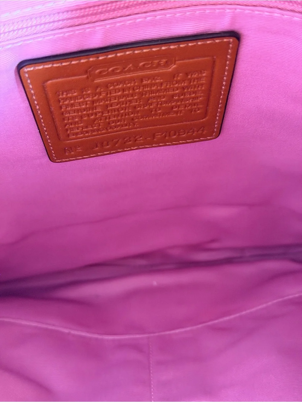 RARE Coach y2k vintage pink signature jacquard and pink suede shoulder bag